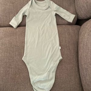 Boutique sage colored baby gown